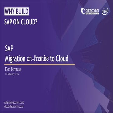Sap migration to cloud