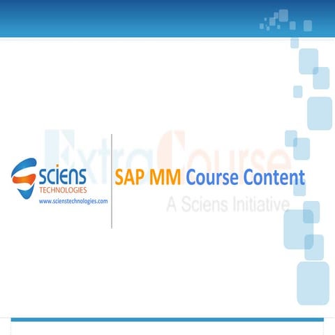 Sap mm course content | PPT