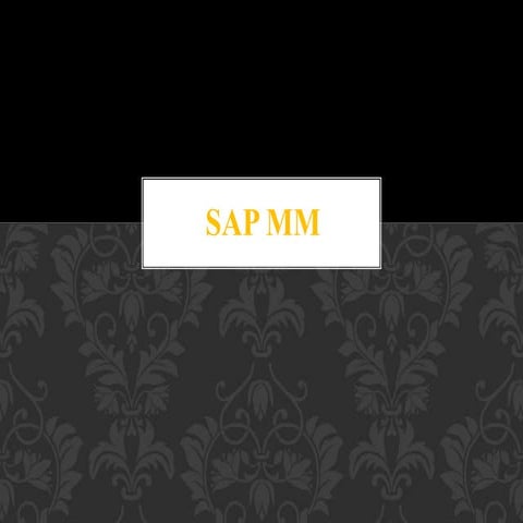 Sap mm ppt