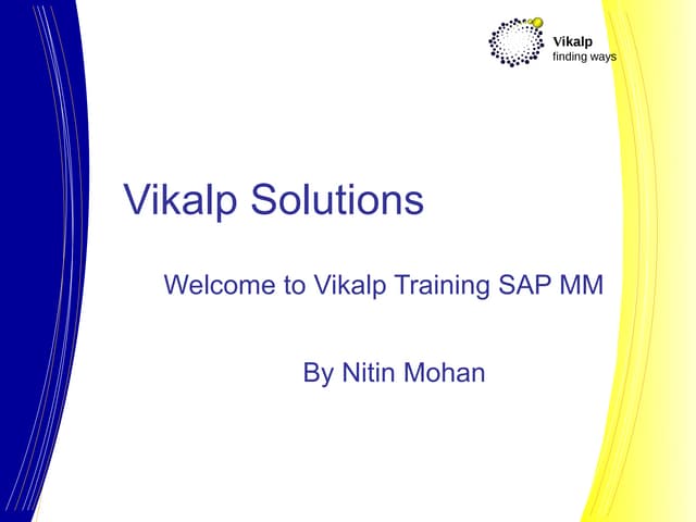 Sap MM Technofunctional Overview