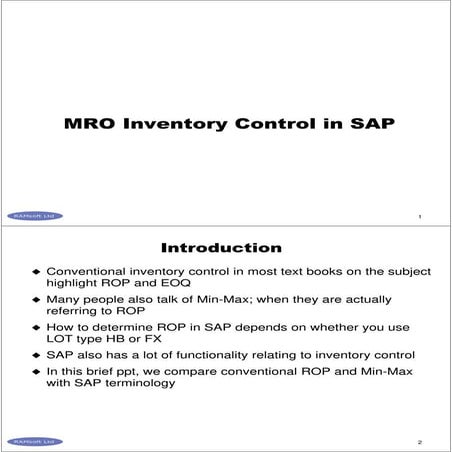 Sap mrp hb and fx 2017 09 | PDF
