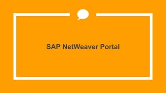 Sap Netweaver Portal