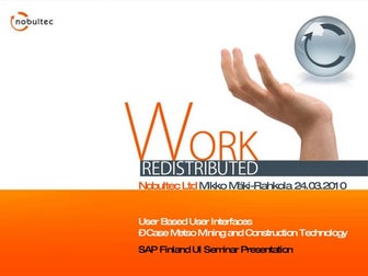 How to make your SAP more usable - user centered user interfaces