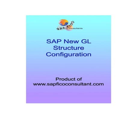 Sap new gl configuration