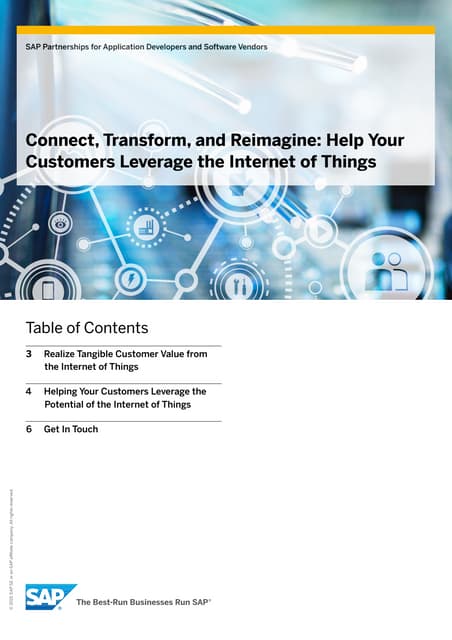 Connect, Transform and Reimagine- Help your customers take advantage of Inter...