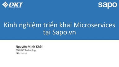 Sapo Microservices Architecture