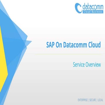 Sap on datacomm cloud  