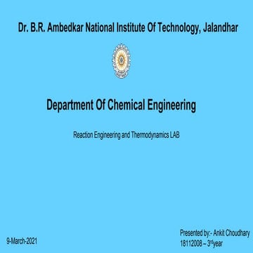 Saponification reaction in pfr, ankit (18112008)...