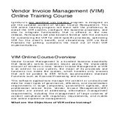 Sap opentext vim training