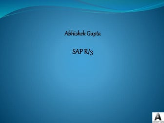 Sap overview
