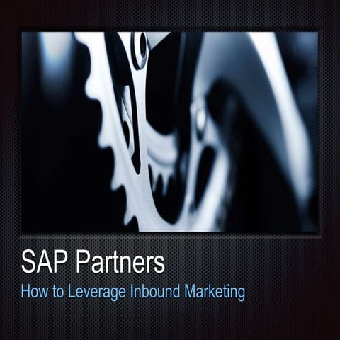Sap partner inbound marketing guide