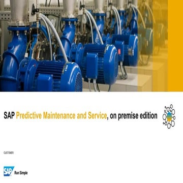 Sap PdMS  Predictive Maintenance Service