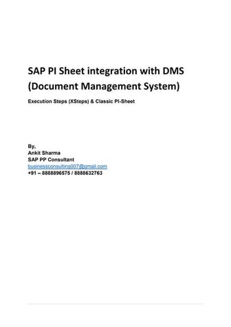 SAP PI Sheet integration with DMS(Document Management System)