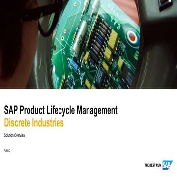 SAP PLM-SAP Product Lifecycle Management for Discrete Industries (Solution Ov...