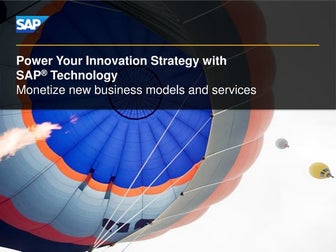 Power your innovation with SAP Technology 