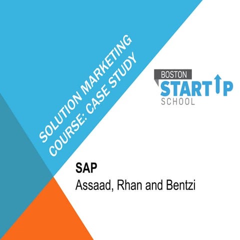 SAP - Solution Marketing Case Study