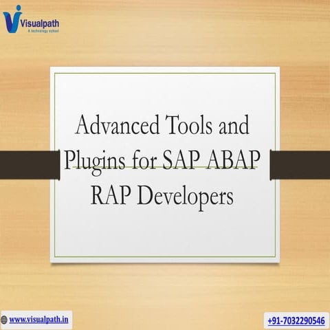 SAP RAP Training - SAP ABAP Training in Hyderabad.pptx