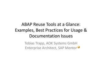 SAP Reuse Tools 