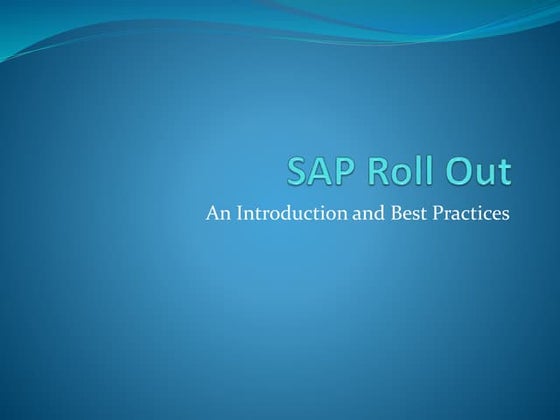 SAP ERP: Introduction | PPT