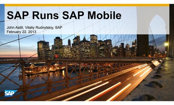 SAP Runs SAP Mobile