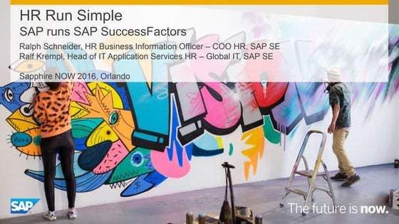 HR Run Simple: SAP runs SAP SuccessFactors