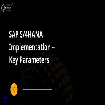 Critical Parameters for Successful SAP S/4HANA Implementation
