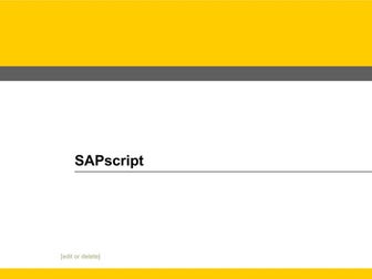 Sapscript