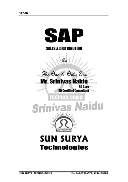 Sap sd