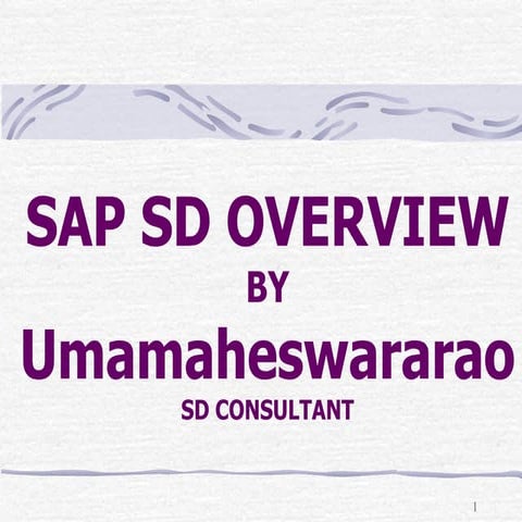 Sap Sddemo