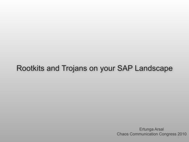 Sap Security Hacks and Mitigation - Timeless Attacks