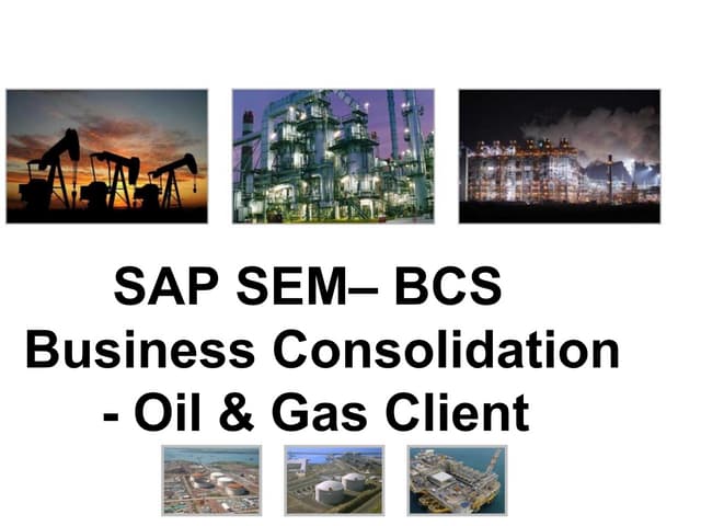 SAP SEM BCS - Oil & Gas