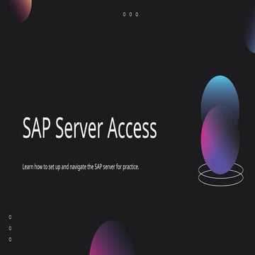 SAP Server Access: A Key to Mastering SAP Systems