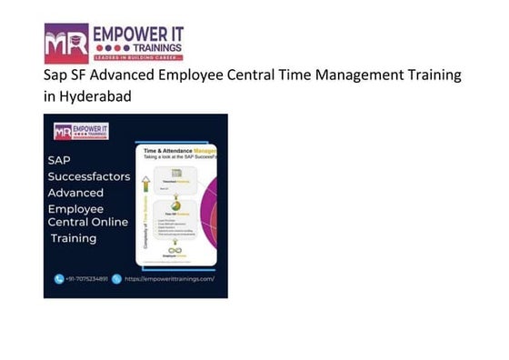 SAP Successfactors Employee Central Payroll Online Training | PPT