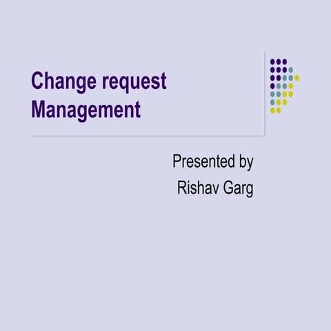 Sap solution manager change request management