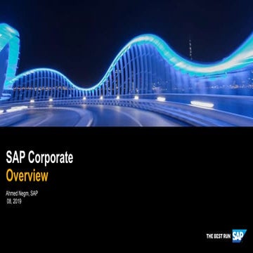 Sap story Overview 2019 