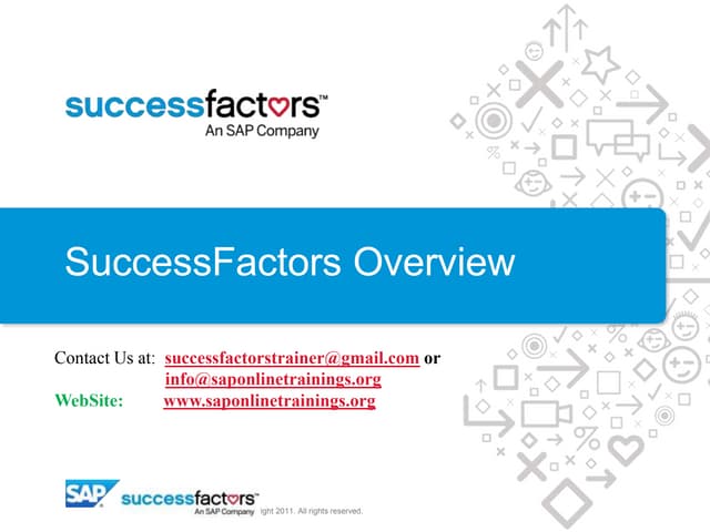 SAP Success Factors: A Complete Overview | PDF