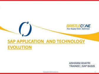 Sap technology & application evolution