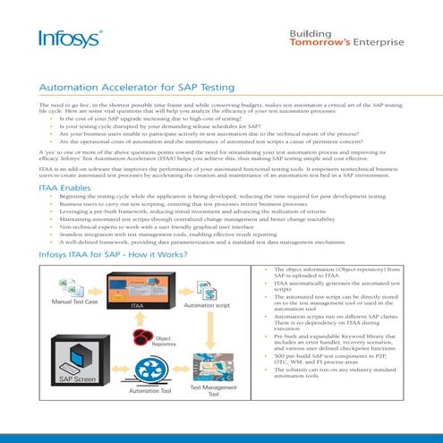 Sap test automation accelerator