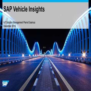 Sap Vehicle Insights short overview