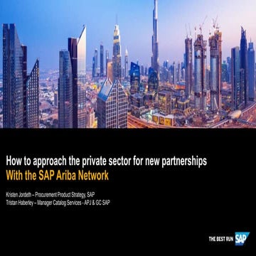 SAP Procurement with Purpose for Social Enterpises and Ariba Walkthrough