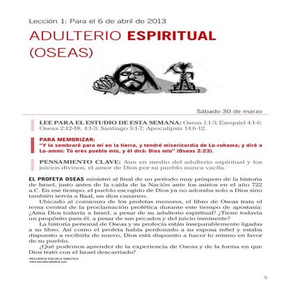Leccion 01 - Adulterio Espiritual (Oseas)