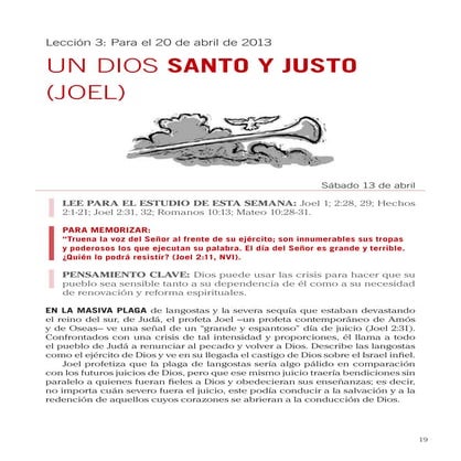 Leccion 03 - Un Dios santo y Justo (Joel)