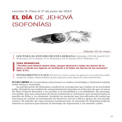 Leccion 09 - El dia de Jehova (Sofonias)