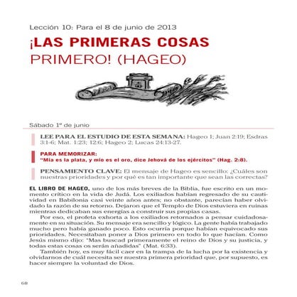 Leccion 10 - ¡Las Primeas Cosas Primero! (Hageo)