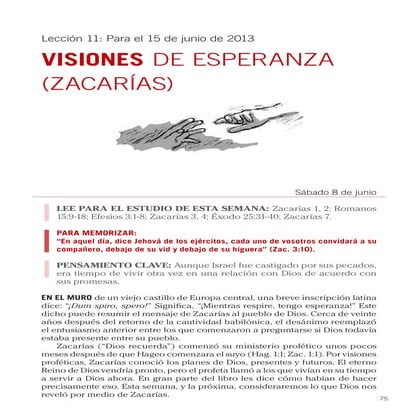 Leccion 11 - Visiones de Esperanza (Zacarias)