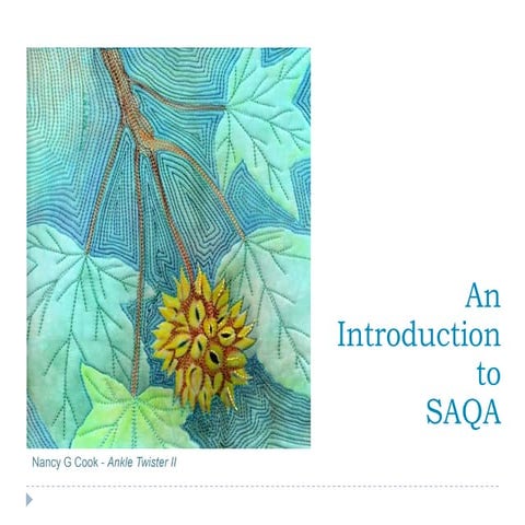 SAQA intro for quilt guilds