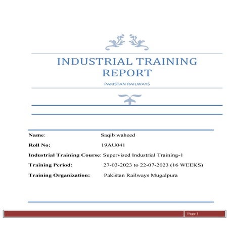 Supervised indutrial training report.pdf