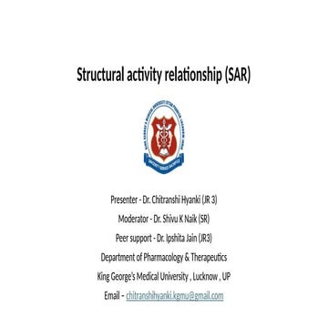 Structural Activity Relationship   .pptx