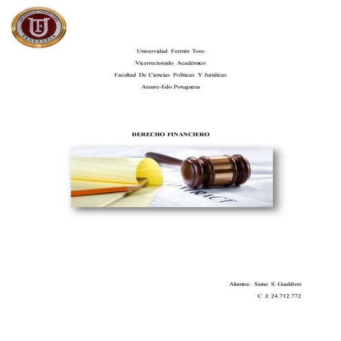 DERECHO FINANCIERO