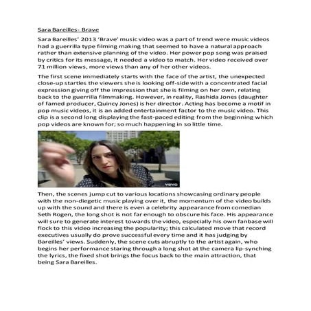 Sara Bareilles Brave Docx 